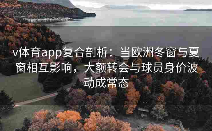 v体育app复合剖析:当欧洲冬窗与夏窗相互影响,大额转会与球员身价波动成常态