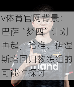 v体育官网背景：巴萨“梦四”计划再起，哈维、伊涅斯塔回归教练组的可能性探讨